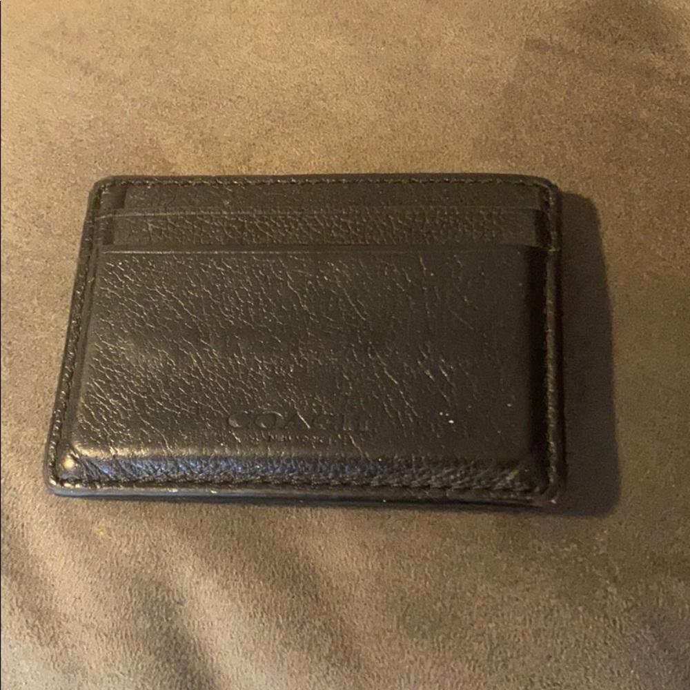 Coach men’s leather clip